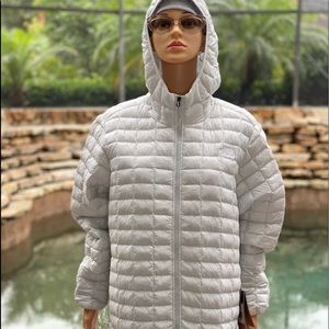 NORTH FACE ECO THERMOBALL HOODIE JACKET XXL GRAY